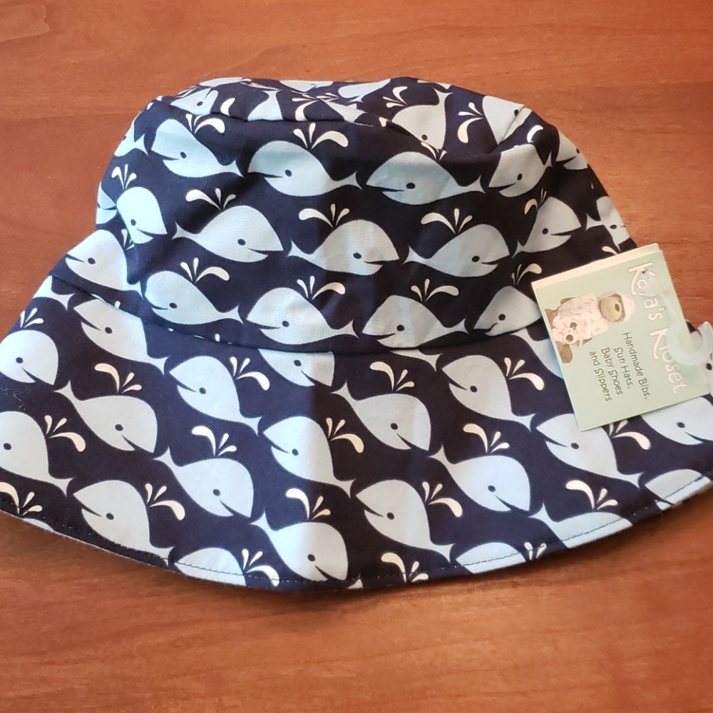 Kaya's Kloset Handmade Whale Sun Hat (a2p)